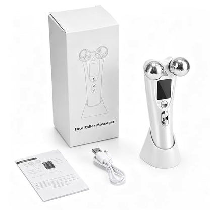 8-Mode EMS Microcurrent Facial Beauty Instrument with Red Light & Vibration